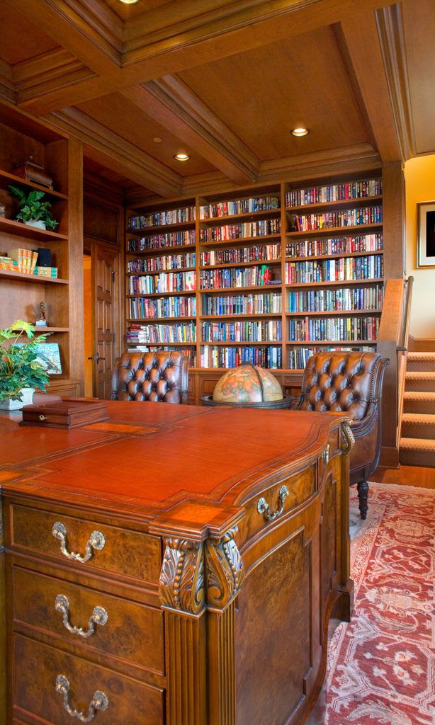 Tuscan style home office.