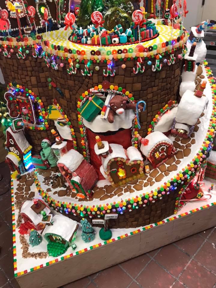 Residential architects build a Whoville inspired gingerbread scene