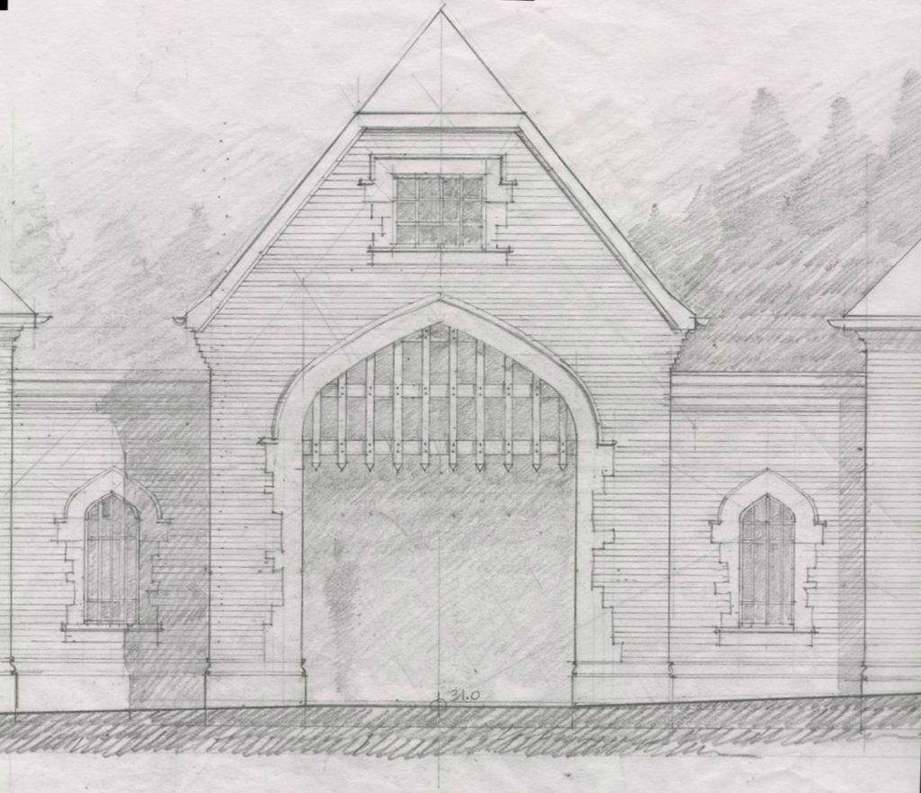 Medina architects sketch the beauty of gothic architecture.
