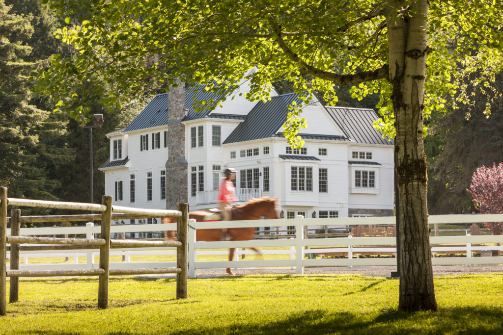 Traditional farmhouse architecture built for an equestrian lifestyle in Issaquah, WA.