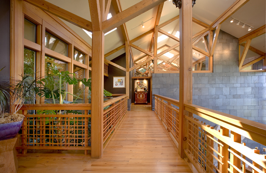 Interior walkway designed by Bellevue architects